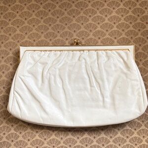 Elegant White Clutch Bag